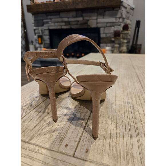 Sam Edelman Women's Strappy Stiletto Sandals Nude Size 8 Party Shoes - Picture 4 of 7